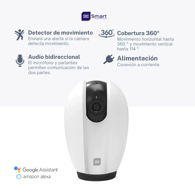 Cámara de Seguridad Wifi BE-4S01 Blanca - Image 4
