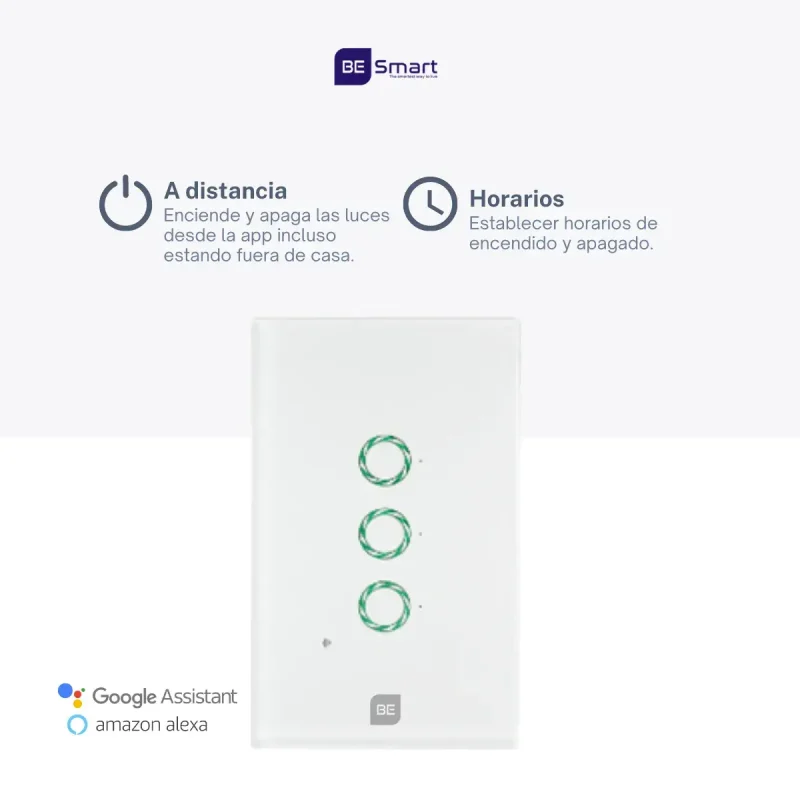 Interruptor Inteligente BE-303 Wifi 3 botones - Image 2