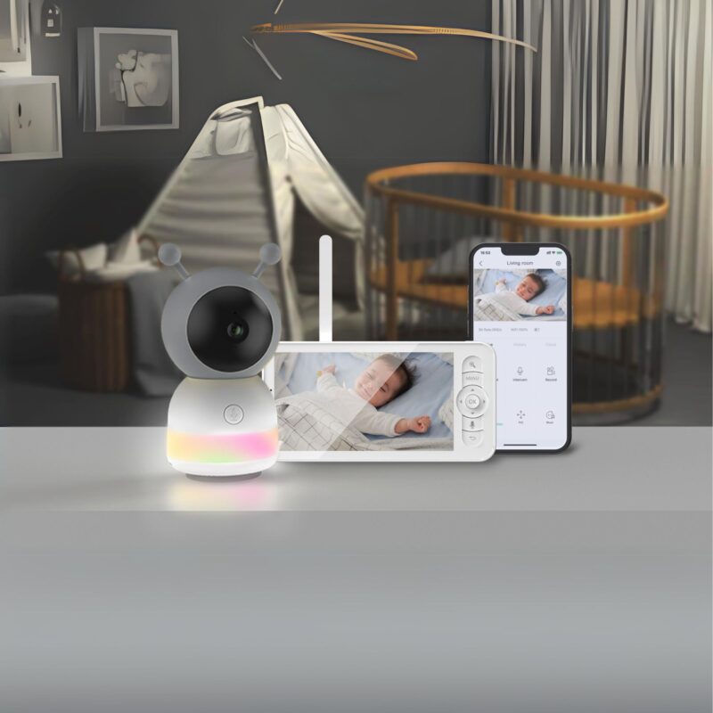Monitor para bebe y baby cámara de seguridad WIFI BE-6T1M - Image 6