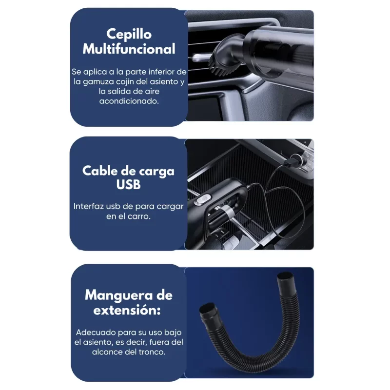 Aspiradora de Mano BE-113C Inalámbrica y Recargable - Image 4