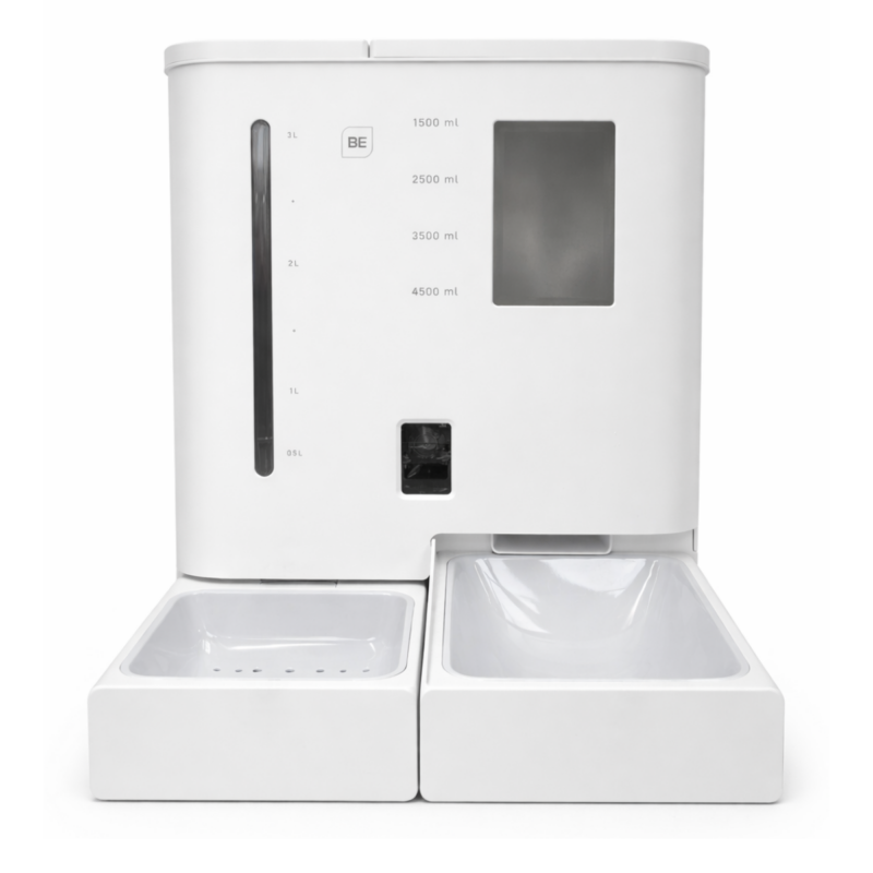 Comedor y Bebedor Inteligente Dispensador Comida y Agua BE-CA01 | 5L Comida + 4L Agua, Cámara, App, Programación Automática