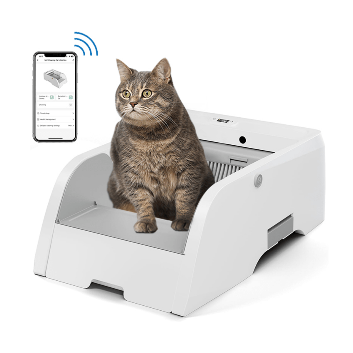 Arenero Automático Inteligente Wifi para Gatos BE-CB02 - Image 3