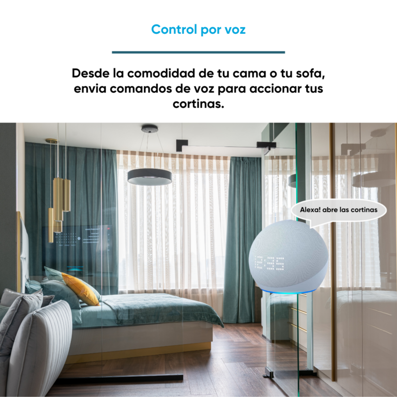 Motor para Cortinas automatico 1 Pieza BE-MC01 con APP - Image 3